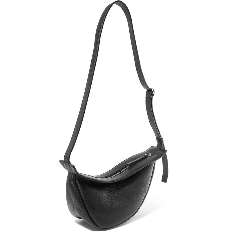 Vegan Leather Fanny Pack, Casual Shoulder Sling Bag, Minimalism Crossbody Chest Bag, Bumper Bag