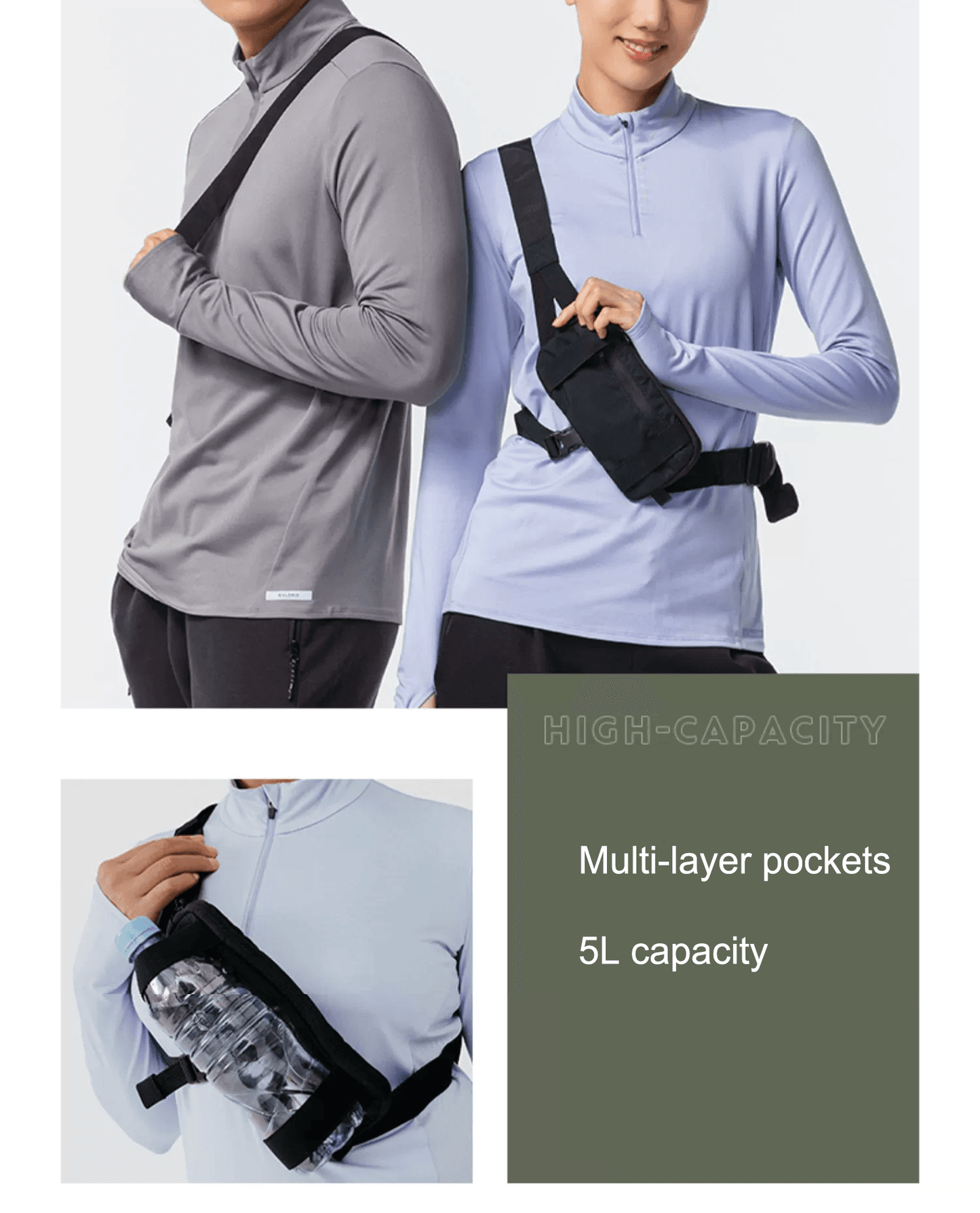 Simple Chest bag for Sports, Casual Shoulder Sling Bag, Crossbody Bag