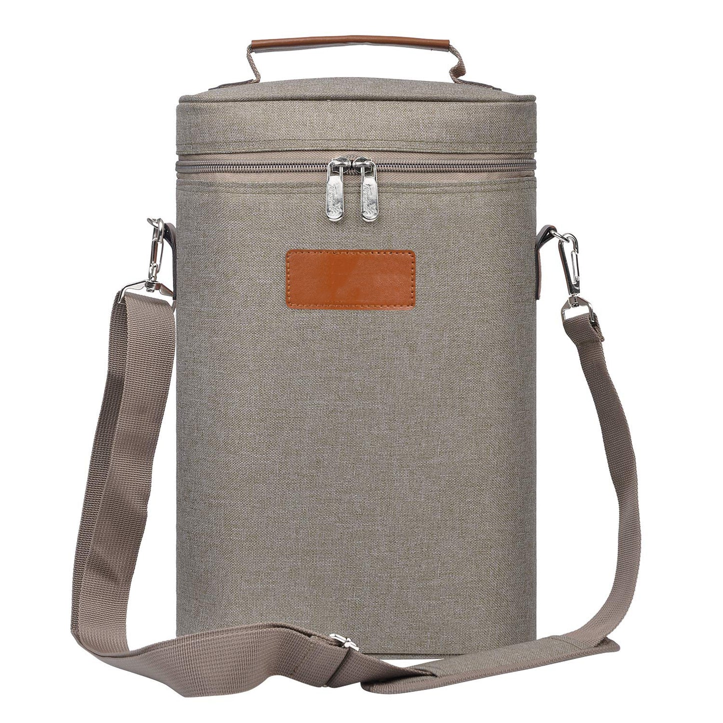 Personalized Groomsmen Gift, Groomsmen Cooler Bag, Wine Cooler Bag, 2/ 4 Bottle Travel Padded Wine Carrier Tote with Handle and Adjustable Shoulder Strap