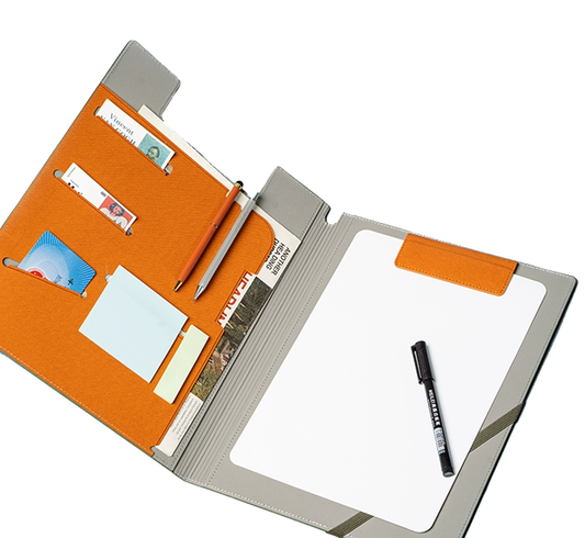 A4 Vegan Leather Folder Clipboard Padfolio for Office