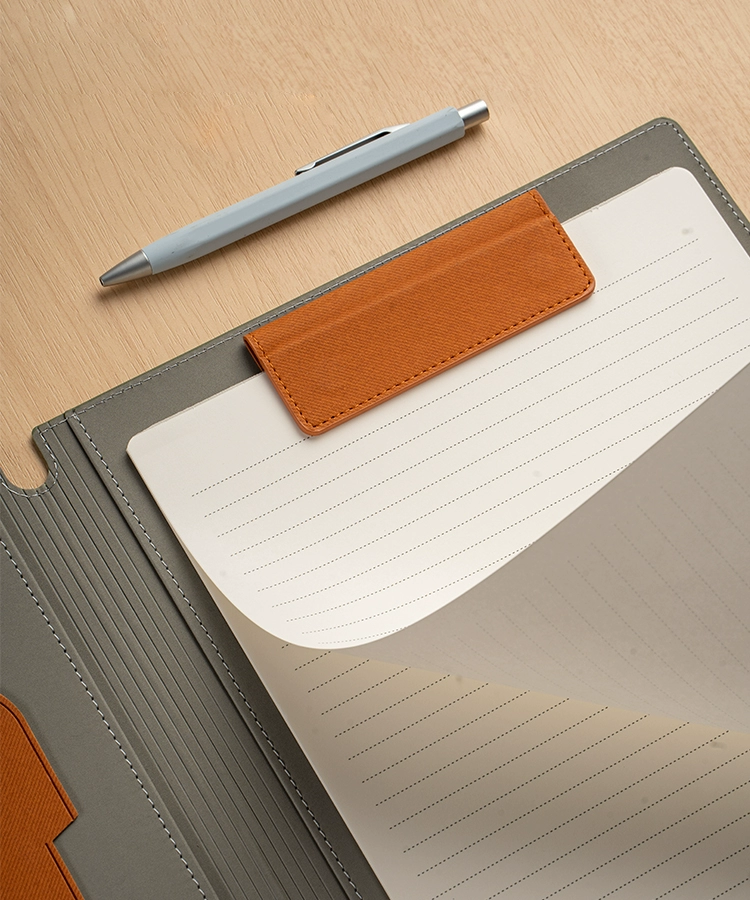 A4 Vegan Leather Folder Clipboard Padfolio for Office