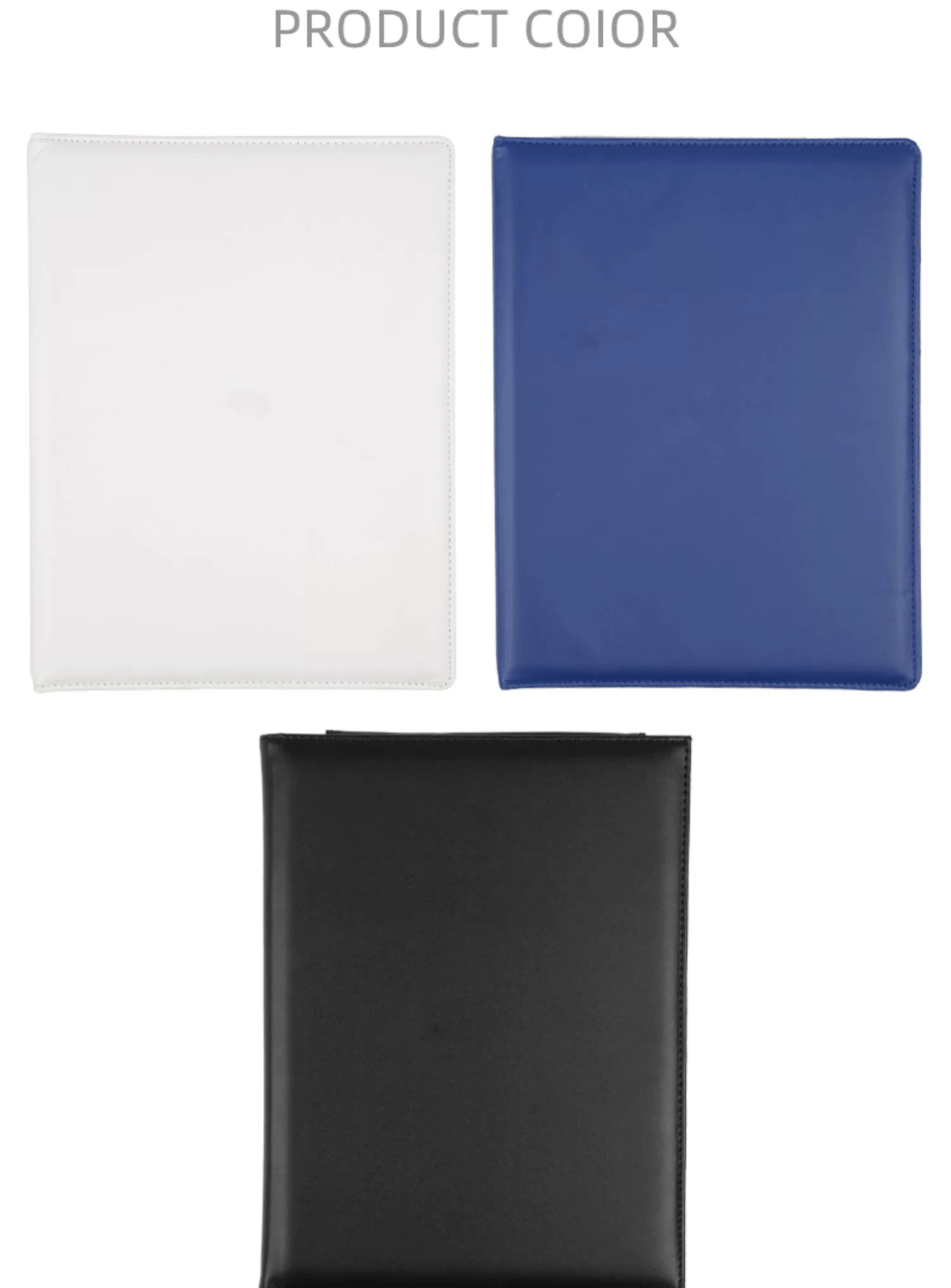 Custom A4 Vegan Leather Folder Clipboard 3-Ring Binder for Men/ Women | Sign Book | Conference Clipboard