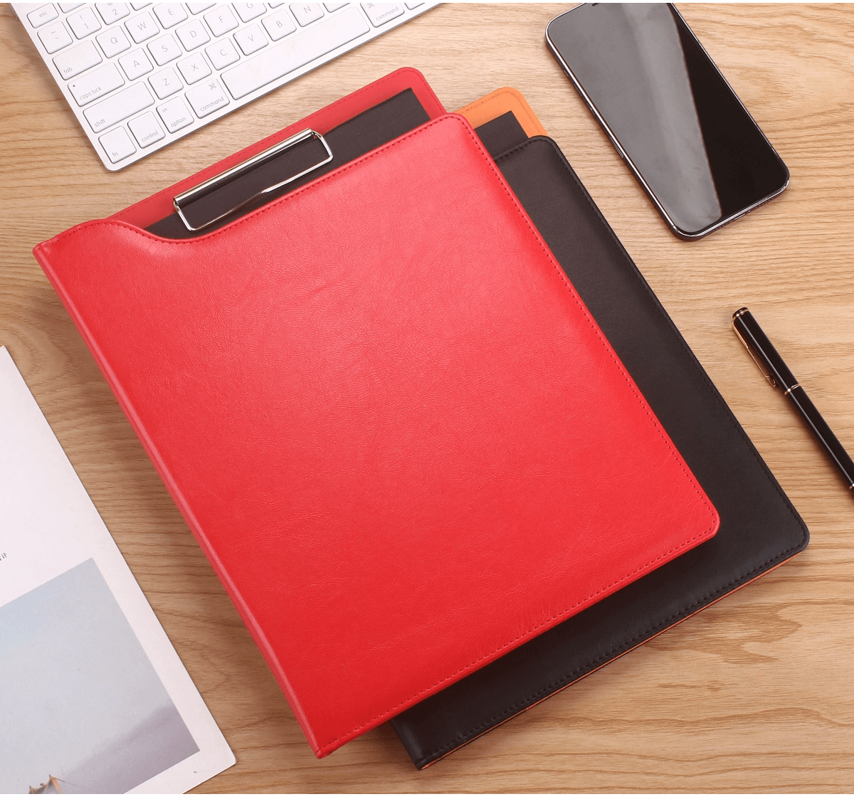 A4 Vegan Leather File Folder Clipboard for Office | Custom Engraving Clipboard | Business Gift