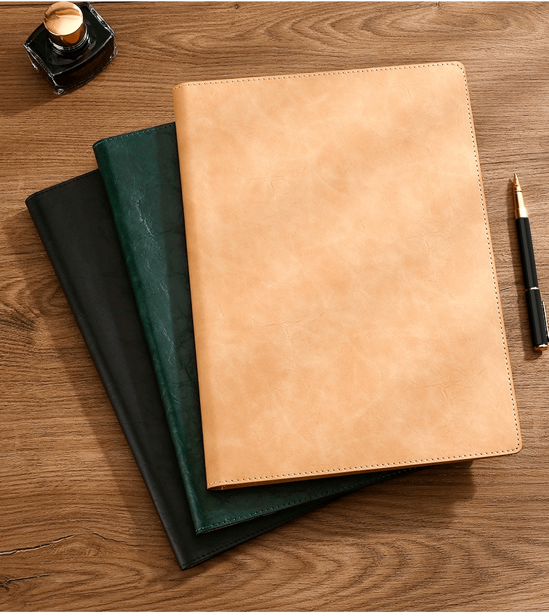 Custom A4 Vegan Leather Folder Clipboard Padfolio for Office | Magnetic Clipboard, A4 File Folder, Business Notepad Folio Letter Size, Business Gift