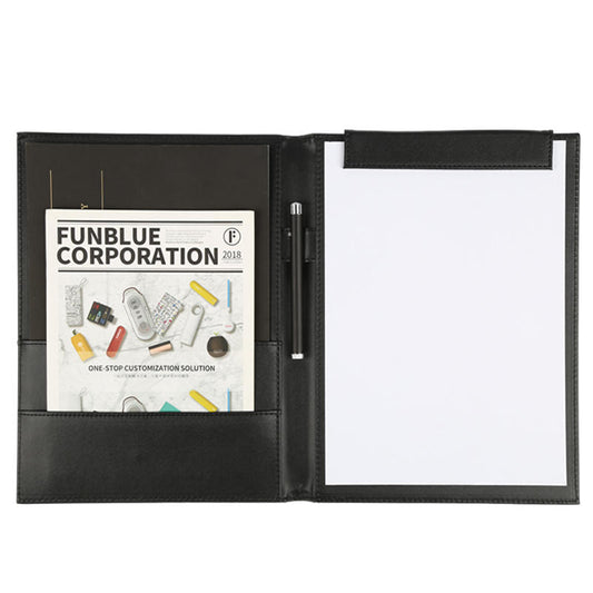 Custom A4 Vegan Leather Folder Clipboard 3-Ring Binder for Men/ Women | Sign Book | Conference Clipboard