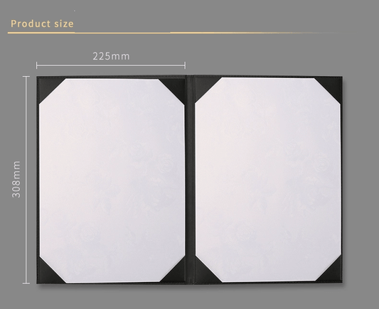 Custom A4 Vegan Leather File Folder for Company | Sign Book | Leather Portfolio