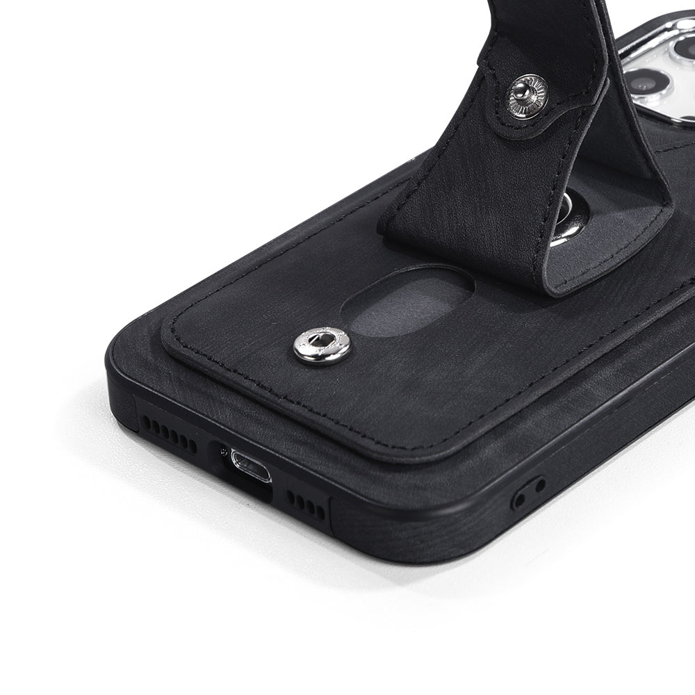 Custom Leather iPhone Case with Stand & Wallet for iPhone 14/ iPhone 13/ iPhone 12/ iPhone 11/ iPhone XS/ iPhone 8/ iPhone 7