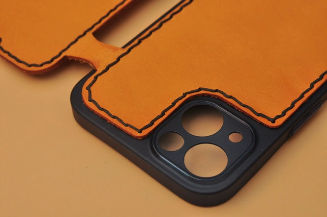 Custom Genuine Leather iPhone Case Wallet for iPhone 14 Pro Max/ iPhone 13