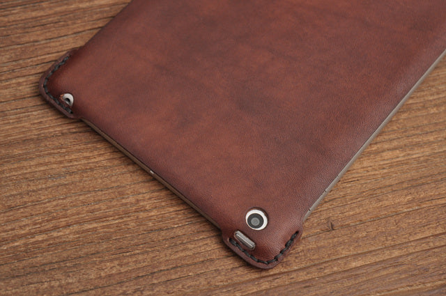 Custom Vintage Genuine Leather iPad mini 2 3 4 5, Business Gift, Back-to-School Gift