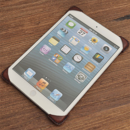Custom Vintage Genuine Leather iPad mini 2 3 4 5, Business Gift, Back-to-School Gift