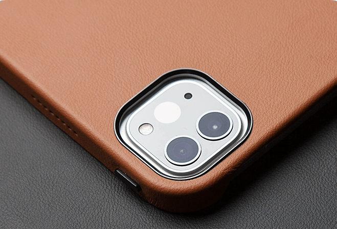 Customizable Genuine Leather iPad Pro 12.9 Case 2018/ 2022/ 2021/ 2020/ Air 5/4, Office Gift, Back-to-School Gift