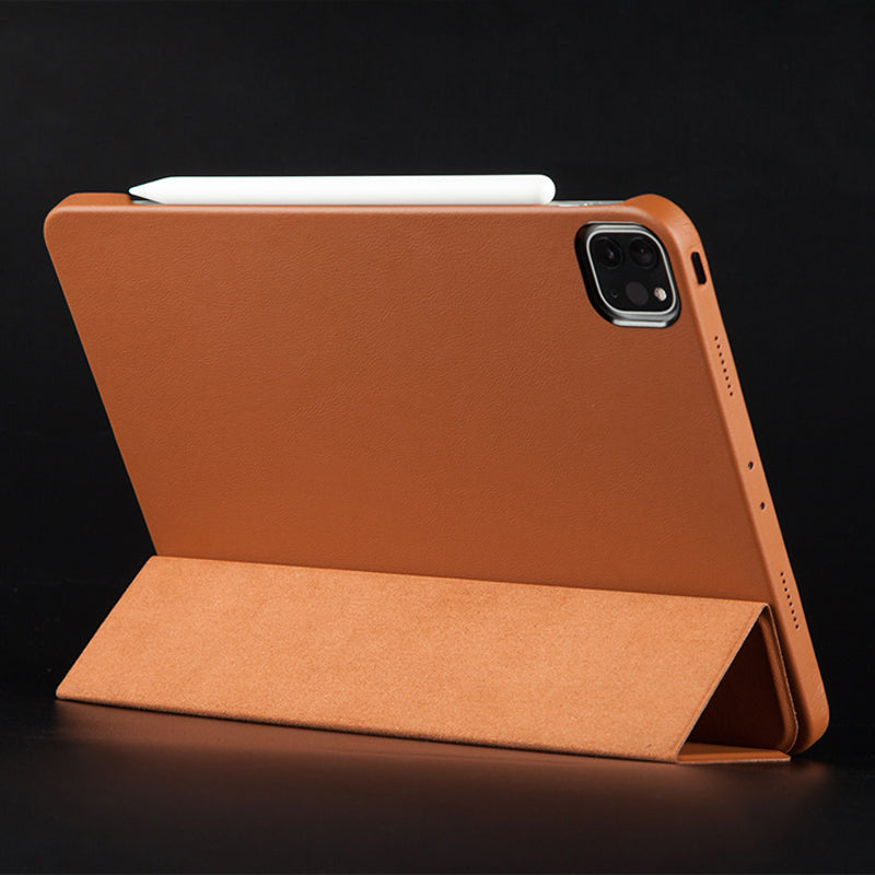 Customizable Genuine Leather iPad Pro 12.9 Case 2018/ 2022/ 2021/ 2020/ Air 5/4, Office Gift, Back-to-School Gift