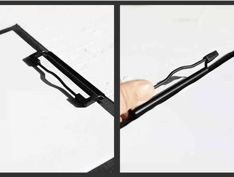 A4 Vegan Leather File Folder Clipboard for Office | Custom Engraving Clipboard with Button Fastener | Business Gift