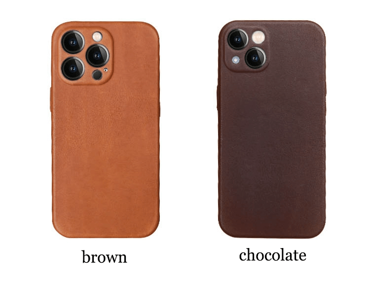 Personalisable Premium Genuine Leather Case for iPhone 15/ iPhone 14/ iPhone 13/ iPhone 12 with MagSafe