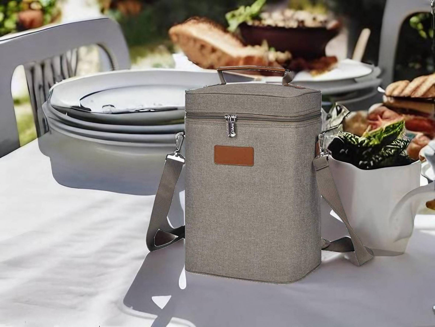 Personalized Groomsmen Gift, Groomsmen Cooler Bag, Wine Cooler Bag, 2/ 4 Bottle Travel Padded Wine Carrier Tote with Handle and Adjustable Shoulder Strap