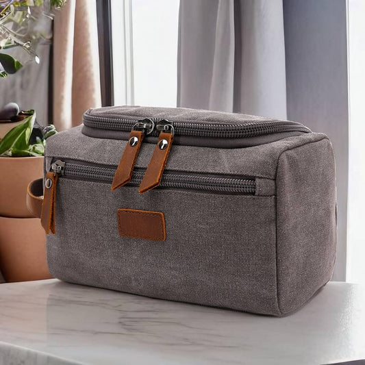 Groomsmen Gift Toiletry Bag, Canvas Dopp Kit, Toiletry Bag for Men, Groom Gift, Best Man Gift,Travel Bag Case