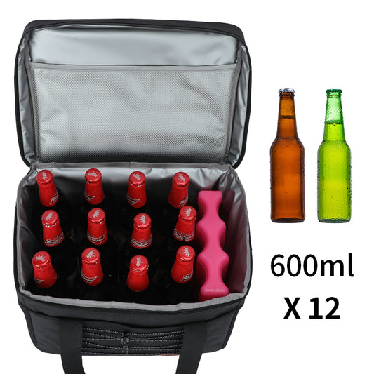 Beer Cooler Bag, Wine Cooler Bag, Picnic Bag, Groomsmen Cooler Bag, 12 Bottle Travel Padded Wine Carrier Tote with Shoulder Strap
