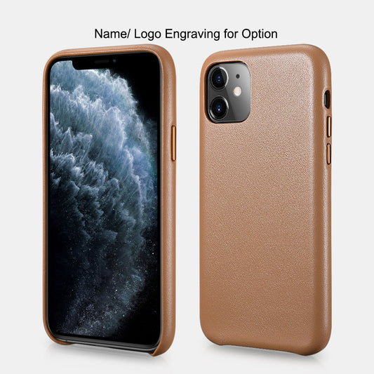 Customizable Premium Genuine Leather Case for iPhone 11/ iPhone 11 Pro/ iPhone 11 Pro Max