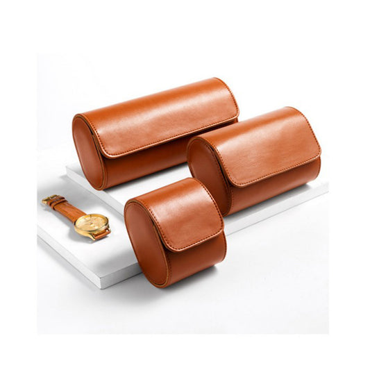 3-Slot Vintage Vegan Leather Watch Roll, Dispatchable Watch Storage Box, Gift