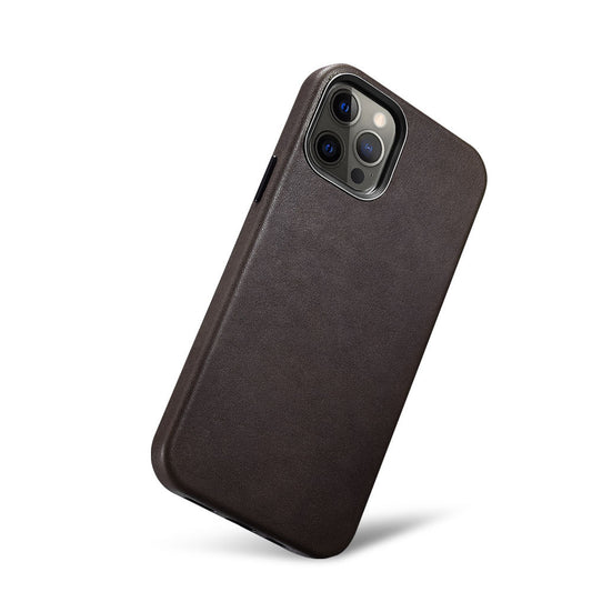 Customizable Premium Genuine Leather Case for iPhone 12 with Mag Safe