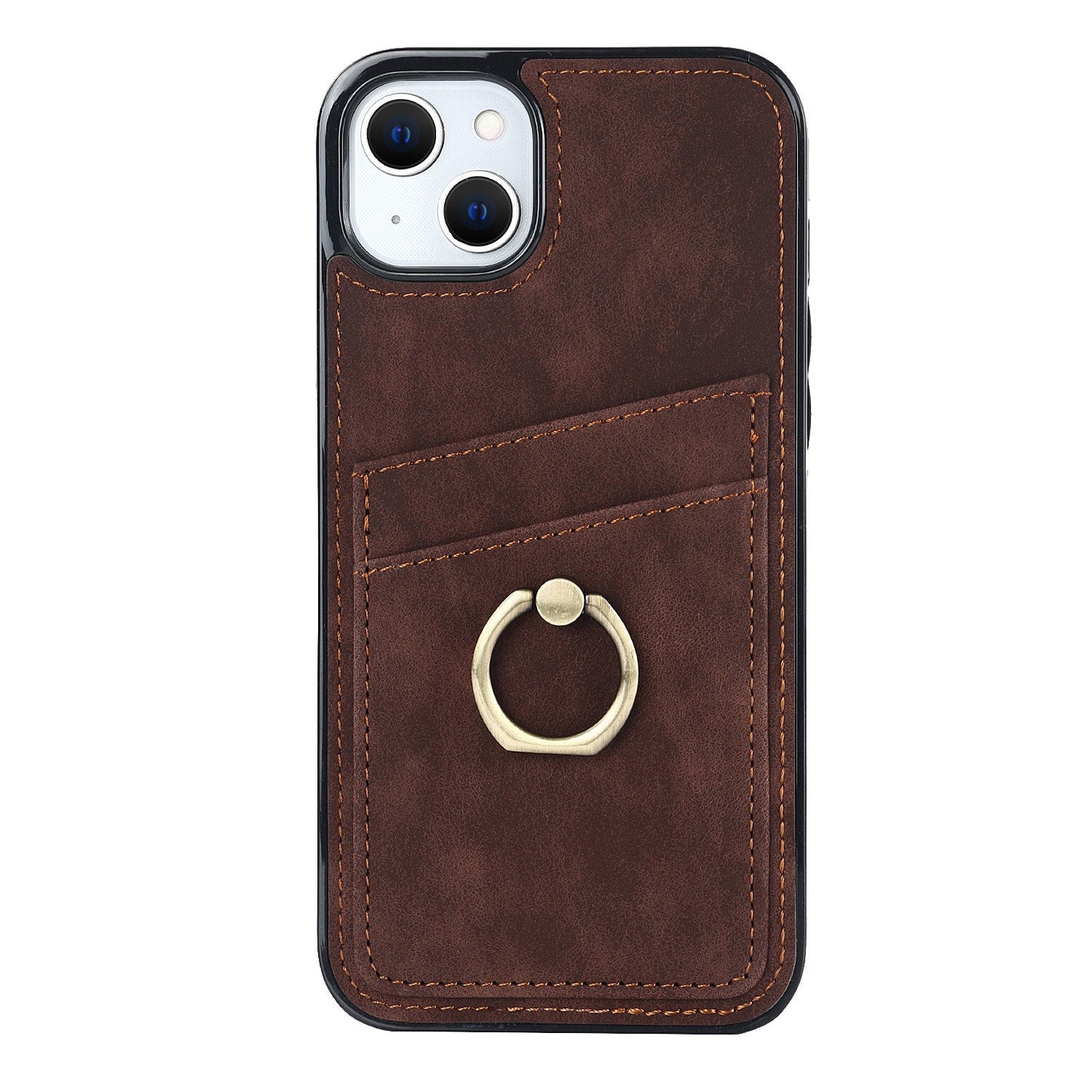 Custom Leather iPhone Case Wallet with Ring Holder for iPhone 14/ iPhone 13/ iPhone 12/ iPhone 11/ iPhone XS/ iPhone 8/ iPhone 7