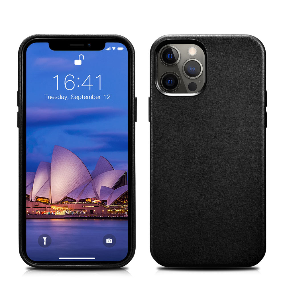 Customizable Premium Genuine Leather Case for iPhone 12 with Mag Safe