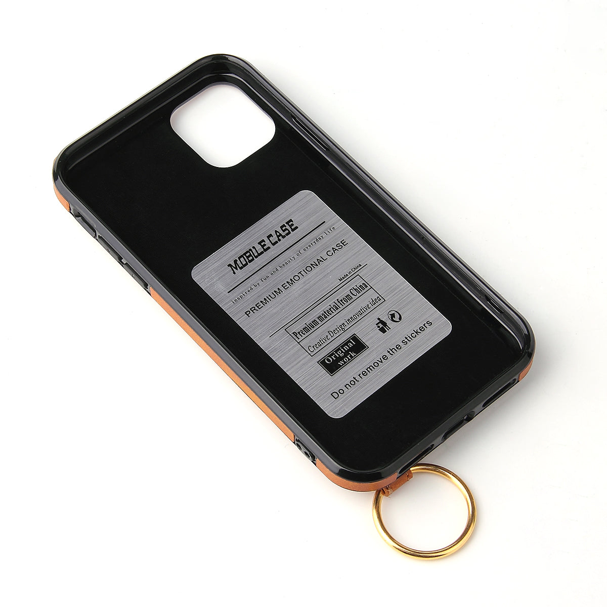 Customizable Genuine Leather iPhone Case with Strap for iPhone 13/ iPhone 12/ iPhone 11/ iPhone XS/ iPhone 8/ iPhone 7