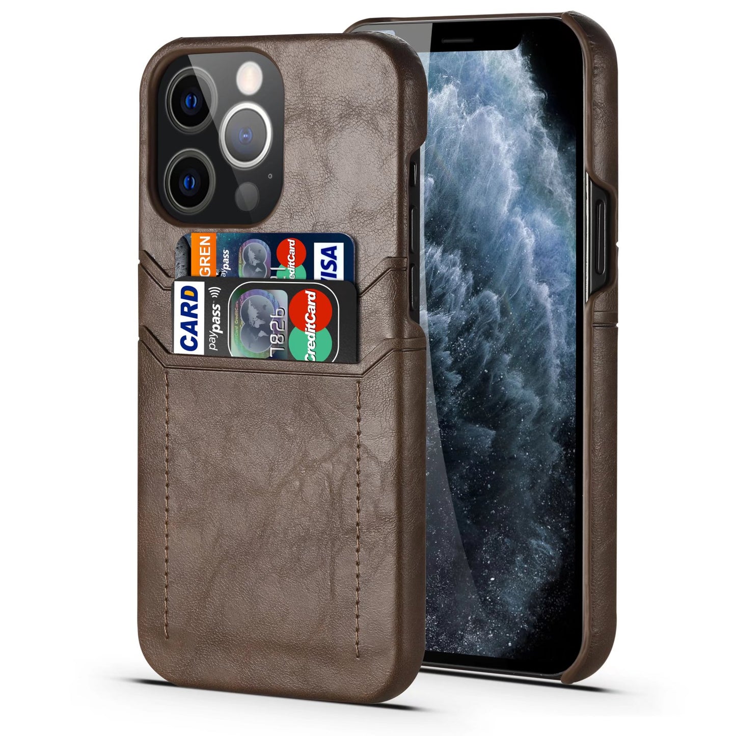 Personalizable Genuine Leather iPhone Case for  iPhone 13/ iPhone 12/ iPhone 11/ iPhone XS/ iPhone 8/ iPhone 7