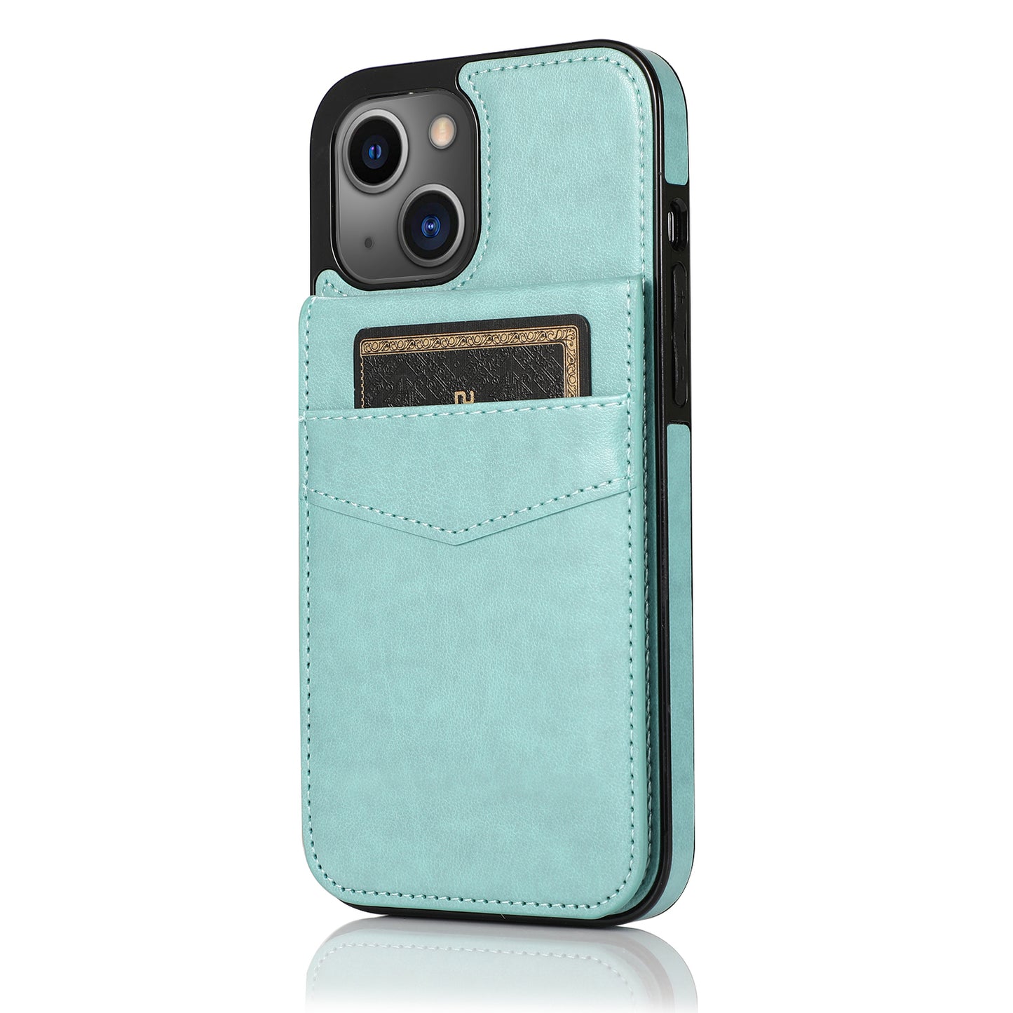 Customizable Leather iPhone Case with Wallet for iPhone 15/ iPhone 14/ iPhone 13/ iPhone 12/ iPhone 11/ iPhone XS/ iPhone 8/ iPhone 7