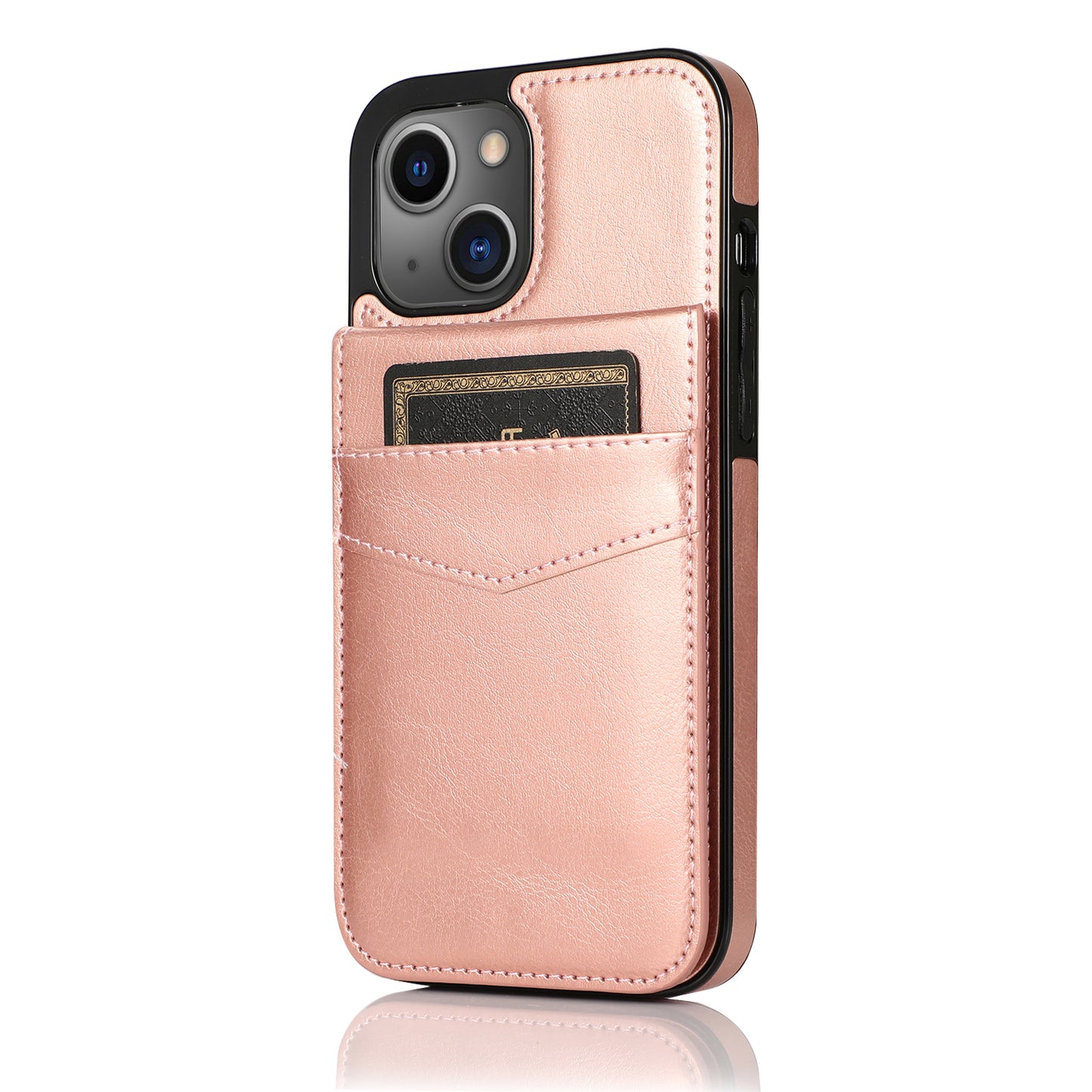 Customizable Leather iPhone Case with Wallet for iPhone 15/ iPhone 14/ iPhone 13/ iPhone 12/ iPhone 11/ iPhone XS/ iPhone 8/ iPhone 7