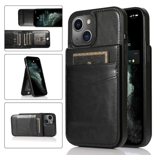 Customizable Leather iPhone Case with Wallet for iPhone 15/ iPhone 14/ iPhone 13/ iPhone 12/ iPhone 11/ iPhone XS/ iPhone 8/ iPhone 7