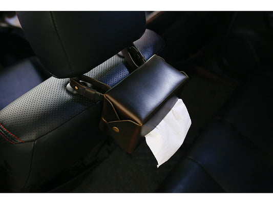 Personalised Genuine Leather In-car Tissue Holder