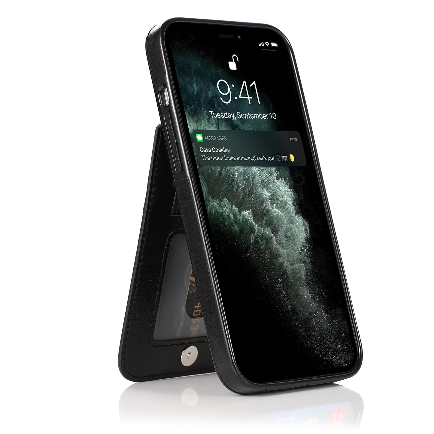 Customizable Leather iPhone Case with Wallet for iPhone 15/ iPhone 14/ iPhone 13/ iPhone 12/ iPhone 11/ iPhone XS/ iPhone 8/ iPhone 7