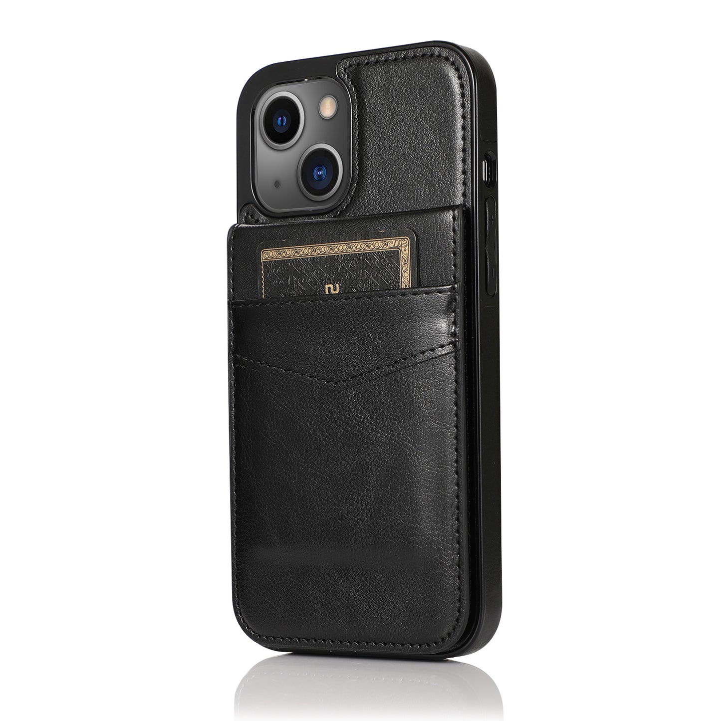 Customizable Leather iPhone Case with Wallet for iPhone 15/ iPhone 14/ iPhone 13/ iPhone 12/ iPhone 11/ iPhone XS/ iPhone 8/ iPhone 7