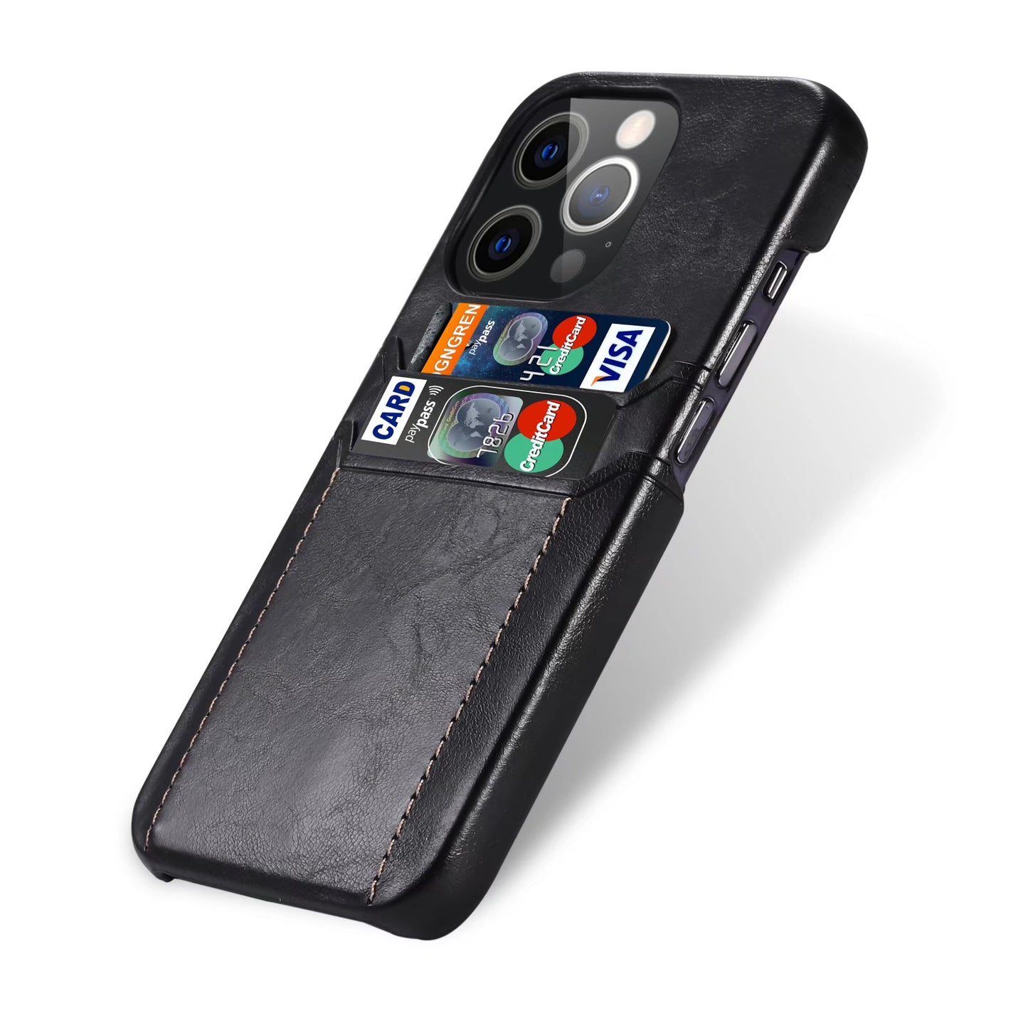 Personalizable Genuine Leather iPhone Case for  iPhone 13/ iPhone 12/ iPhone 11/ iPhone XS/ iPhone 8/ iPhone 7