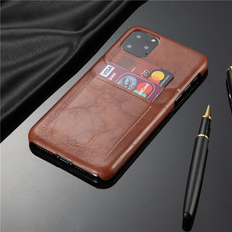 Personalizable Genuine Leather iPhone Case for  iPhone 13/ iPhone 12/ iPhone 11/ iPhone XS/ iPhone 8/ iPhone 7