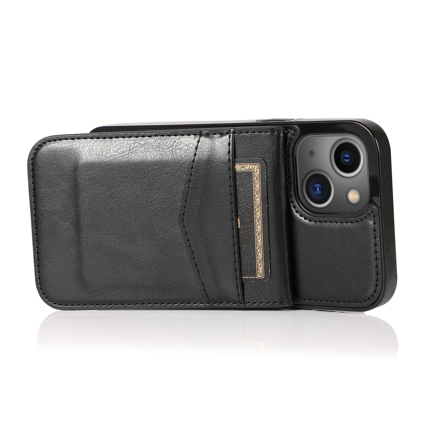 Customizable Leather iPhone Case with Wallet for iPhone 15/ iPhone 14/ iPhone 13/ iPhone 12/ iPhone 11/ iPhone XS/ iPhone 8/ iPhone 7
