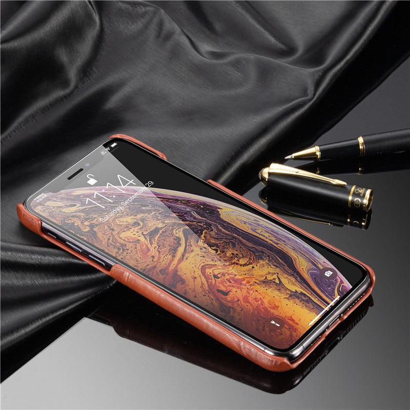 Personalizable Genuine Leather iPhone Case for  iPhone 13/ iPhone 12/ iPhone 11/ iPhone XS/ iPhone 8/ iPhone 7