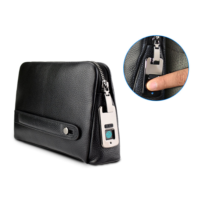 Mens leather hand discount purse