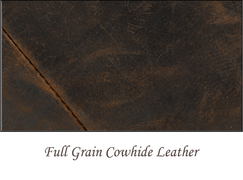 Retro Full Grain Cowhide Leather Backpack for 15" Laptop Travel Hiking Camping Rucksack with Multi-pockets, Engraving Customization for Option