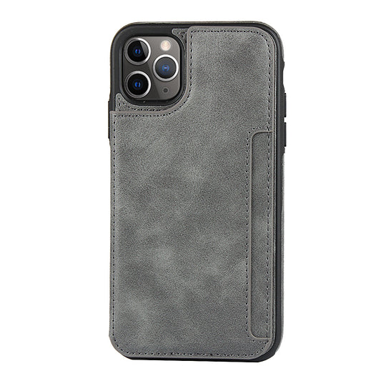 Custom Genuine Leather iPhone Case with Foldable Wallet Stand for iPhone 13/ iPhone 12/ iPhone 11/ iPhone XS/ iPhone 8/ iPhone 7/ iPhone SE 2nd Gen