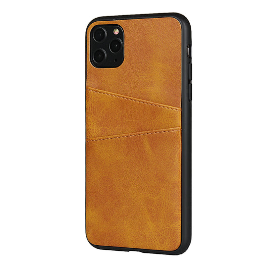 Customized Genuine Leather iPhone Case with Card Slots for iPhone 13/ iPhone 12/ iPhone 11/ iPhone XS/ iPhone 8/ iPhone 7