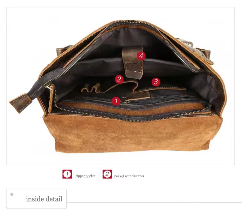 Vintage Handmade Crazy Horse Leather Backpack, Leather Bag for MacBook/ iPad/ A4/ Legal Paper