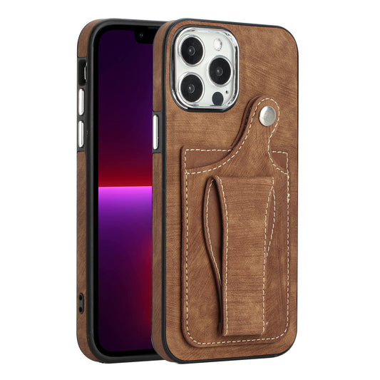 Custom Leather iPhone Case with Stand & Wallet for iPhone 14/ iPhone 13/ iPhone 12/ iPhone 11/ iPhone XS/ iPhone 8/ iPhone 7