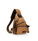Canvas Chest bag, Shoulder Sling Bag, Crossbody Bag, Hip Backpack, Khaki