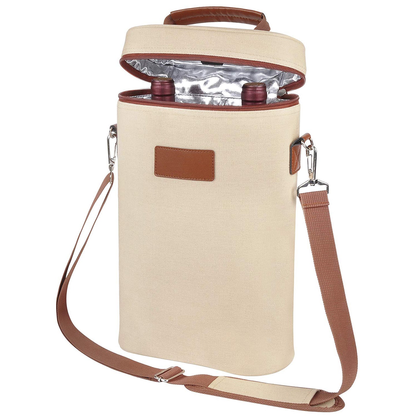 Personalized Groomsmen Gift, Groomsmen Cooler Bag, Wine Cooler Bag, 2/ 4 Bottle Travel Padded Wine Carrier Tote with Handle and Adjustable Shoulder Strap