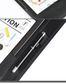 Custom A4 Vegan Leather Folder Clipboard 3-Ring Binder for Men/ Women | Sign Book | Conference Clipboard
