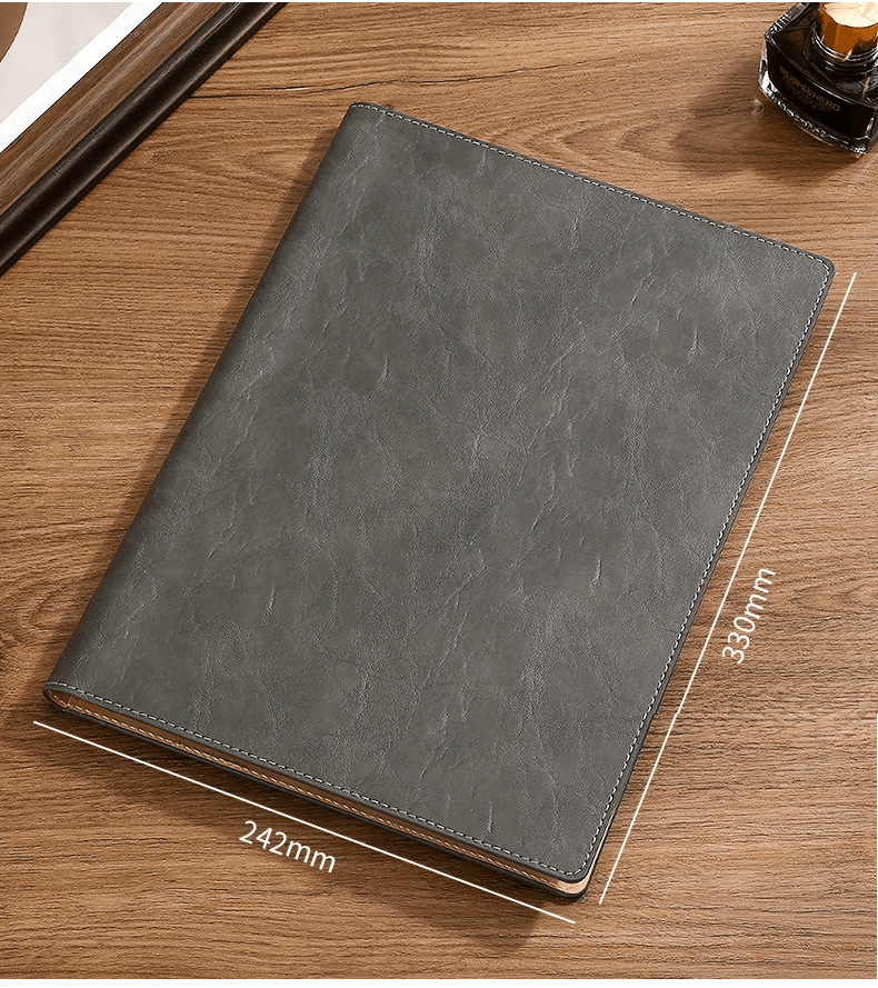 Custom A4 Vegan Leather Folder Clipboard Padfolio for Office | Magnetic Clipboard, A4 File Folder, Business Notepad Folio Letter Size, Business Gift