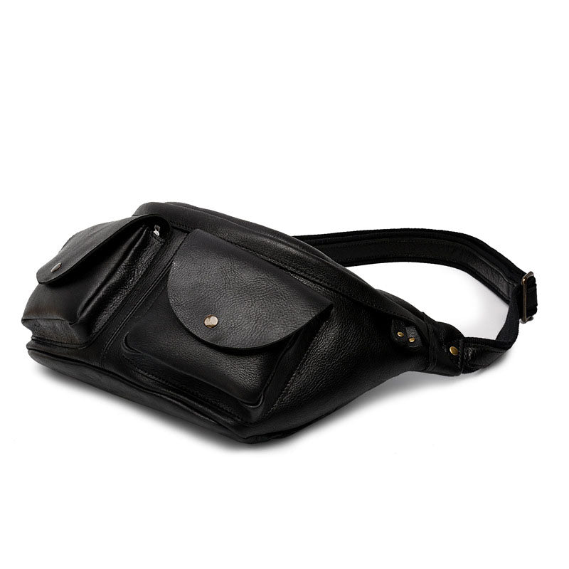 Custom Genuine Leather Fanny Pack, Leather Travel Organiser, Sling Bag, Leather Bum Bag, Leather Hip Bag