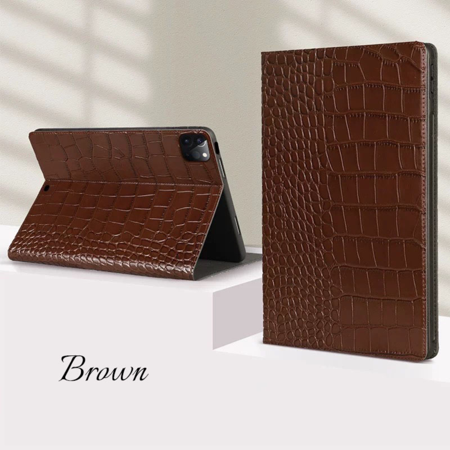 Genuine Crocodile Leather Case for iPad Pro 2025/ iPad Pro 2024/ 2018 11"/ 2022/ 2021/ 2020/ Air 5/4, Business Gift